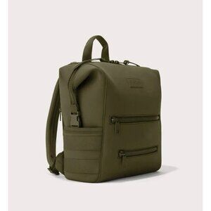 Dagne Dover Indi Olive Green Neoprene Diaper Backpack With Changing Mat NWOT